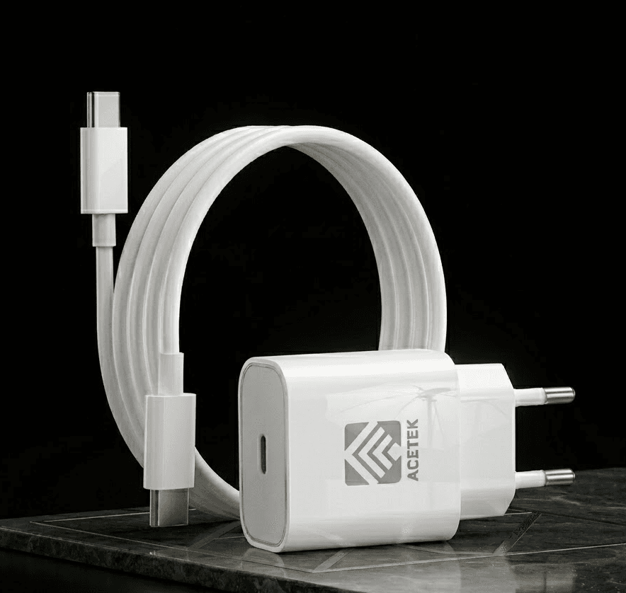 Acetek 30W Snabbladdare + USB-C Kabel