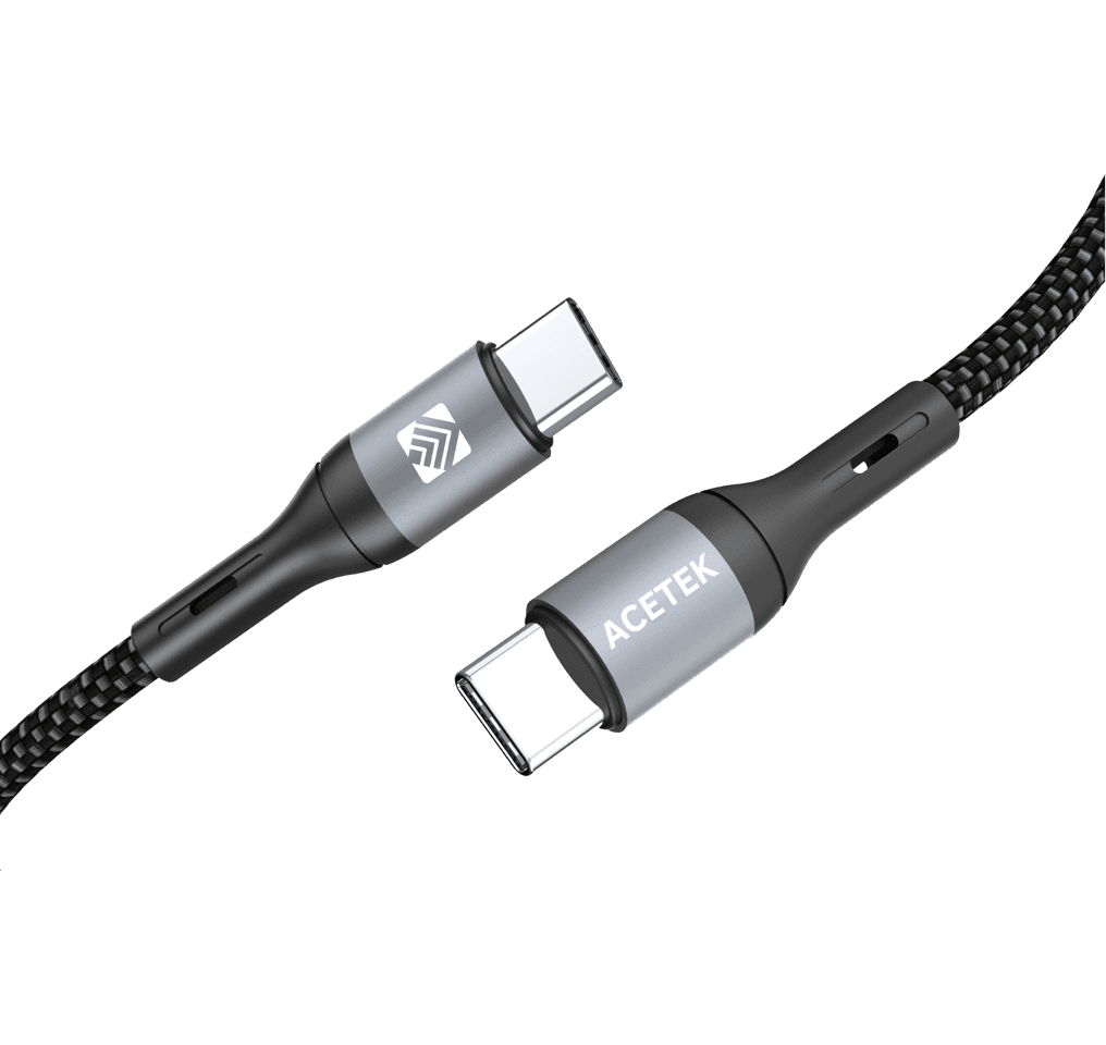 Acetek Nylon USB-C till USB-C Kabel